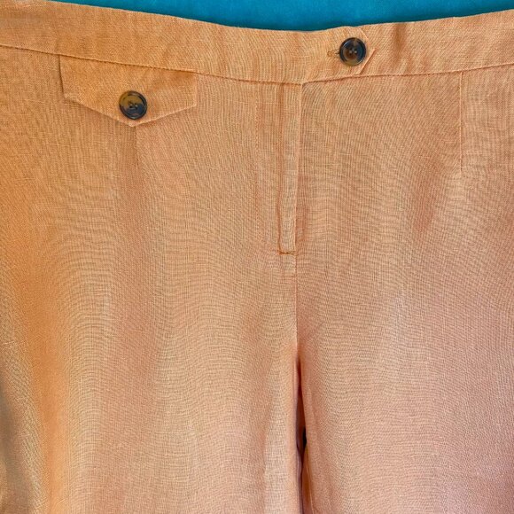 525 America Orange Linen Pants - Picture 4 of 8